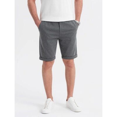 Ombre Herre Strikkebukser i grafit - Smart Casual Ombre Herre Strikkebukser i grafit - Smart Casual