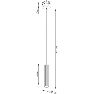 Sollux Lighting Karbon Lampada a Sospensione Minimalista Bianca - Lampada a Sospensione Sollux Lighting Karbon Lampada a Sospensione Minimalista Bianca - Lampada a Sospensione