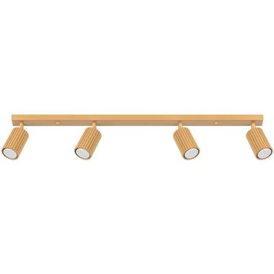 SOLLUX LIGHTING Karbon Lampe Plafond Minimaliste 4 lumières Or - Publicité SOLLUX LIGHTING Karbon Lampe Plafond Minimaliste 4 lumières Or - Publicité