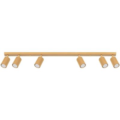 Sollux Lighting Karbon Minimalist Spotleiste 6 Licht Gold - Deckenlampe Sollux Lighting Karbon Minimalist Spotleiste 6 Licht Gold - Deckenlampe