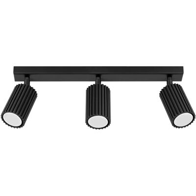 Sollux Lighting Karbon Minimalistische Spotlight Balk 3 Licht Zwart - Spotlight Balk Sollux Lighting Karbon Minimalistische Spotlight Balk 3 Licht Zwart - Spotlight Balk