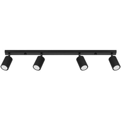 SOLLUX LIGHTING Karbon Minimalist Deckenleuchte 4L Schwarz - Beleuchtung SOLLUX LIGHTING Karbon Minimalist Deckenleuchte 4L Schwarz - Beleuchtung