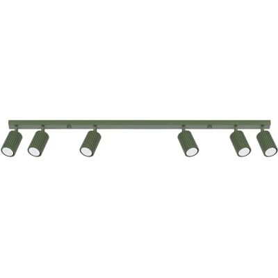 SOLLUX LIGHTING Lampe Plafond Karbon 6 lumières Vert Olive - Publicité SOLLUX LIGHTING Lampe Plafond Karbon 6 lumières Vert Olive - Publicité