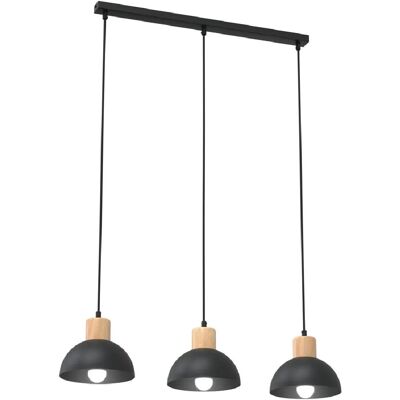 LichtED - SECO - Czarny - 3-flame - Pendant lamp LichtED - SECO - Czarny - 3-flame - Pendant lamp