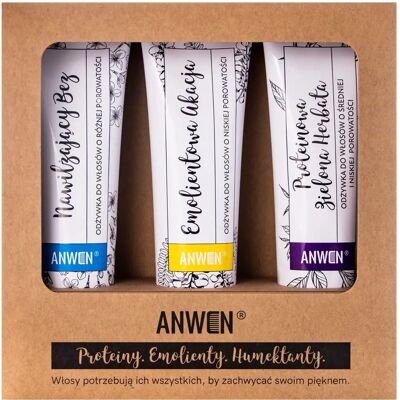 Anwen Low Porosity Haarpflege-Set - Grüner Tee & Öle Anwen Low Porosity Haarpflege-Set - Grüner Tee & Öle
