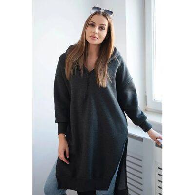 Kesi Izolovaná Mikina - Šedé Postranní Rozparky - Mikina Kesi Izolovaná Mikina - Šedé Postranní Rozparky - Mikina
