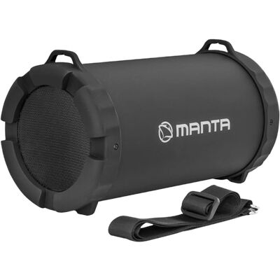Manta MMSPK204FM - Caixa de som Bluetooth portátil - Bateria 3h Manta MMSPK204FM - Caixa de som Bluetooth portátil - Bateria 3h