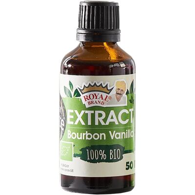 Extrait de Vanille Royal Brand - 50ml - Biologique - Publicité Extrait de Vanille Royal Brand - 50ml - Biologique - Publicité