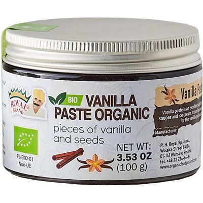 Pâte de Vanille Bio Royal Brand - 100 g - Pâte de Vanille - Publicité Pâte de Vanille Bio Royal Brand - 100 g - Pâte de Vanille - Publicité