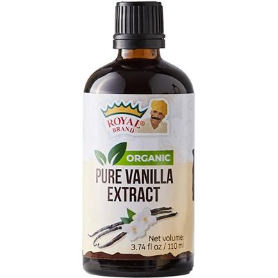Extrait de Vanille Royal Brand - Bio, Sans Gluten, 110ml - Publicité Extrait de Vanille Royal Brand - Bio, Sans Gluten, 110ml - Publicité