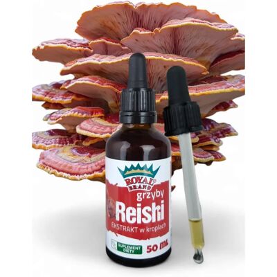 Extrait de champignon reishi - 50ml - Royal Brand - Publicité Extrait de champignon reishi - 50ml - Royal Brand - Publicité