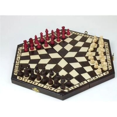 Jeu d'échecs en bois Abino pour 3 personnes - Jeu d'échecs - Publicité Jeu d'échecs en bois Abino pour 3 personnes - Jeu d'échecs - Publicité