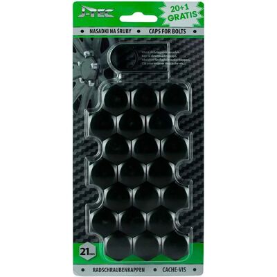 Gorecki 21mm Black Wheel Bolt Caps - Set of 21 Gorecki 21mm Black Wheel Bolt Caps - Set of 21
