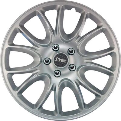 Set di Copri Ruote J-Tec - Resistente agli Urti, 14 Pollici, Argento Set di Copri Ruote J-Tec - Resistente agli Urti, 14 Pollici, Argento