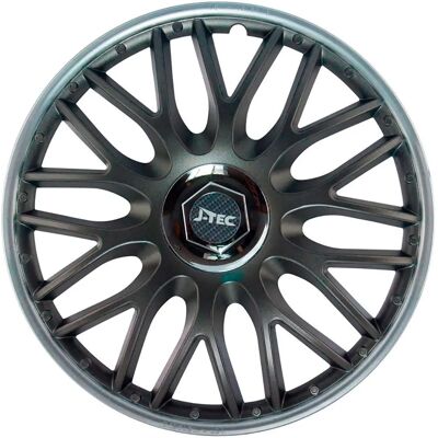 J-Tec Velgkappen Set - 16 Inch Grijs/Zilver J-Tec Velgkappen Set - 16 Inch Grijs/Zilver