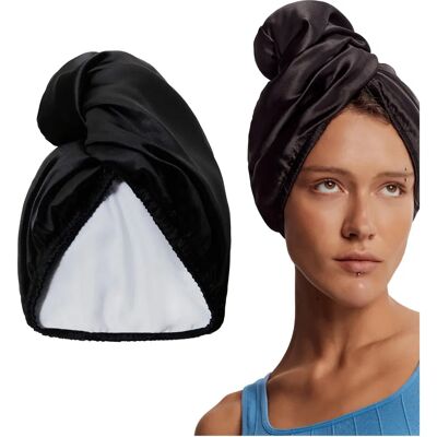 GLOV Schwarzes Doppeltes Haarhandtuch - Haarhandtuch GLOV Schwarzes Doppeltes Haarhandtuch - Haarhandtuch