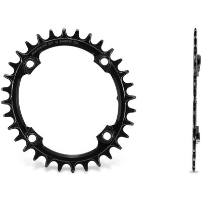 Garbaruk Piastra Ovale 104 Bcd Argento 32T - Piastra di catena Garbaruk Piastra Ovale 104 Bcd Argento 32T - Piastra di catena