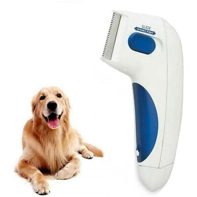 Pricenet - Peine antipulgas eléctrico - Perro - Gato - Peine antipulgas Pricenet - Peine antipulgas eléctrico - Perro - Gato - Peine antipulgas