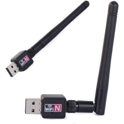 Verk Group Langaton USB-verkkosovitin - 300 Mbps - Musta Verk Group Langaton USB-verkkosovitin - 300 Mbps - Musta