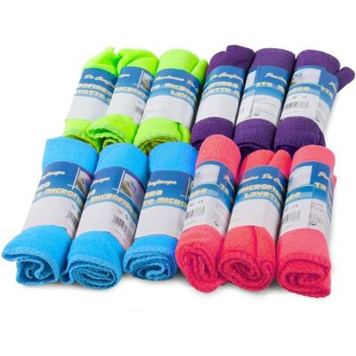 Yleiset mikrokuituliinat - 12 kappaletta kaikille pinnoille Yleiset mikrokuituliinat - 12 kappaletta kaikille pinnoille