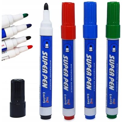 Generic - 4-pack - Multicolor - Pennarelli per lavagna Generic - 4-pack - Multicolor - Pennarelli per lavagna