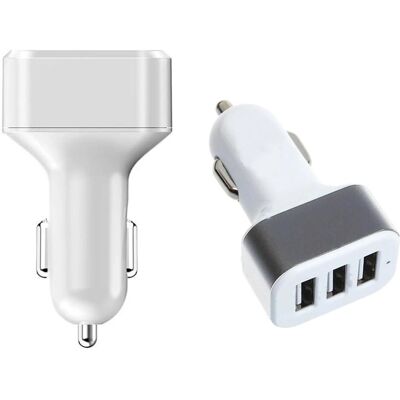 Pricenet Biloplader - 3 USB-porte - Kompakt og hurtig Pricenet Biloplader - 3 USB-porte - Kompakt og hurtig