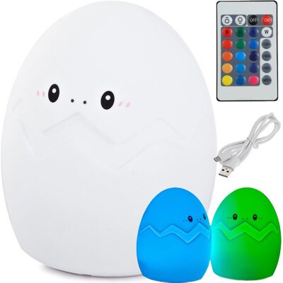 Lampada notturna uovo generica - Lampada in silicone per bambini con cambio colore RGB Lampada notturna uovo generica - Lampada in silicone per bambini con cambio colore RGB