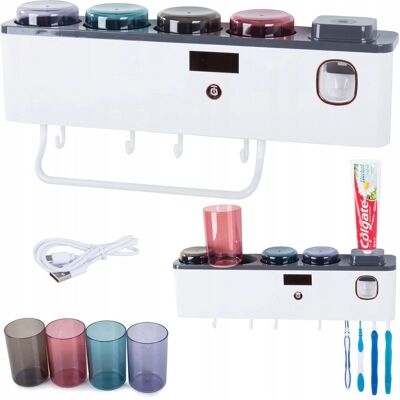 Aquí tienes un organizador inteligente y práctico, ideal para guardar cepillos, tazas y pasta de dientes. Es espacioso y fácil de montar, con 4 compartimentos y 4 tazas. Tiene un dispensador automático de pasta y esterilización inteligente. La capacidad de la batería es de 1200mAh, soporta hasta 5 kg. Incluye un organizador con esterilizador UV, 4 tazas de plástico, 4 ganchos, soporte para toallas, dispensador de pasta, ventosa y cable USB. Aquí tienes un organizador inteligente y práctico, ideal para guardar cepillos, tazas y pasta de dientes. Es espacioso y fácil de montar, con 4 compartimentos y 4 tazas. Tiene un dispensador automático de pasta y esterilización inteligente. La capacidad de la batería es de 1200mAh, soporta hasta 5 kg. Incluye un organizador con esterilizador UV, 4 tazas de plástico, 4 ganchos, soporte para toallas, dispensador de pasta, ventosa y cable USB.