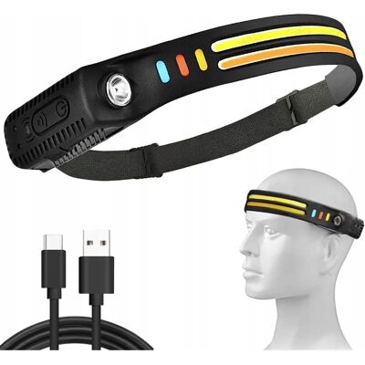 Megabilligt - 2x COB XPE - Czujnik ruchu - Lekki - Headlamp Megabilligt - 2x COB XPE - Czujnik ruchu - Lekki - Headlamp