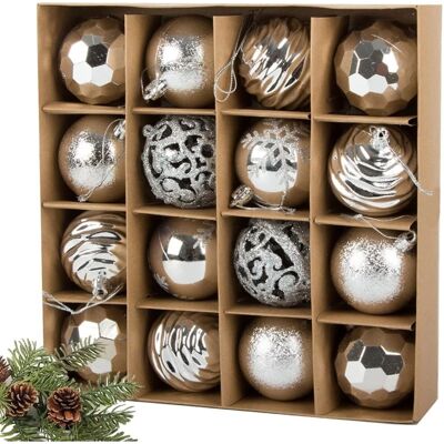 Palline di Natale Silver - Confezione da 16 - Decorazioni Palline di Natale Silver - Confezione da 16 - Decorazioni