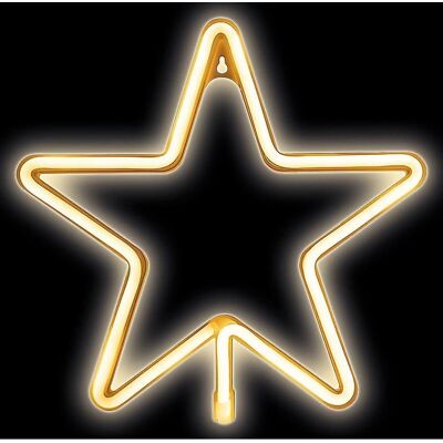 Forever LED Neon Jul Pentastar - Varmt hvid - Vægmontering Forever LED Neon Jul Pentastar - Varmt hvid - Vægmontering