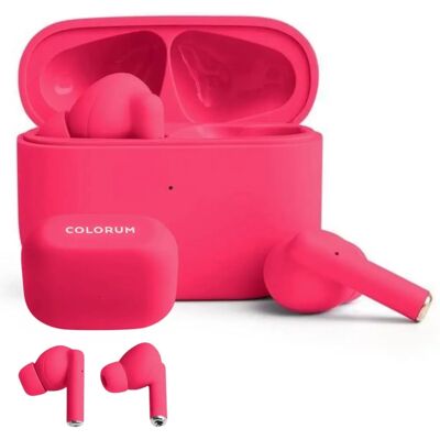 Forever COLORUM Model CTWS-02 Magenta - Trådløse Bluetooth-høretelefoner Forever COLORUM Model CTWS-02 Magenta - Trådløse Bluetooth-høretelefoner