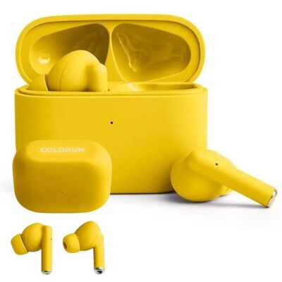 Forever COLORUM CTWS-05 Gule Bluetooth Hovedtelefoner - Hovedtelefoner Forever COLORUM CTWS-05 Gule Bluetooth Hovedtelefoner - Hovedtelefoner