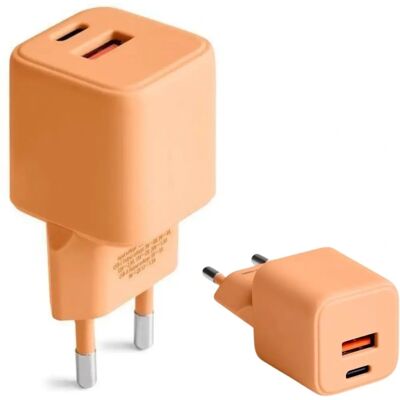 Forever CLS30-AC-14 Peach Fuzz USB-Ladegerät - USB-A+C PD 30W Forever CLS30-AC-14 Peach Fuzz USB-Ladegerät - USB-A+C PD 30W