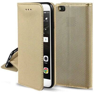 TechSolz Motorola Moto G24 / G04 / E14 - Portafoglio Mobile Magnetico Intelligente Oro TechSolz Motorola Moto G24 / G04 / E14 - Portafoglio Mobile Magnetico Intelligente Oro
