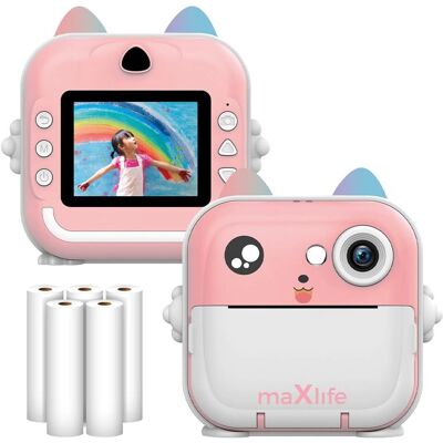 maXlife MXPC-100 Pink Tragbare Kamera & Drucker - Digitale Kamera für Kinder maXlife MXPC-100 Pink Tragbare Kamera & Drucker - Digitale Kamera für Kinder