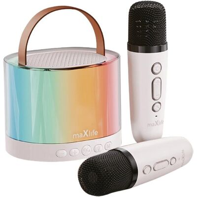 Maxlife Bezdrátový Mikrofon Přenosný Bluetooth Reproduktor - Karaoke Sada Maxlife Bezdrátový Mikrofon Přenosný Bluetooth Reproduktor - Karaoke Sada