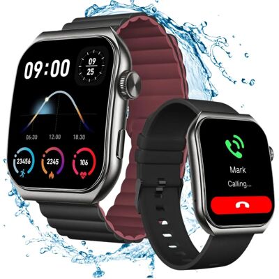 FOREVER Tiron SWM-300 Smartwatch - Bluetooth Anruf, AMOLED 1,96" - Gesundheit & Fitness FOREVER Tiron SWM-300 Smartwatch - Bluetooth Anruf, AMOLED 1,96" - Gesundheit & Fitness
