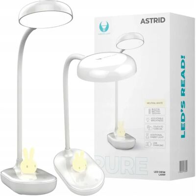 Forever Light ASTRID Weiße LED-Schreibtischlampe - Tischlampe Forever Light ASTRID Weiße LED-Schreibtischlampe - Tischlampe
