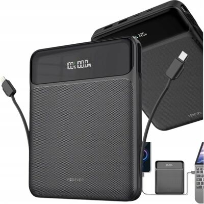Forever Powerbank TB-200 20kAh 100W Schwarz - Powerbank Forever Powerbank TB-200 20kAh 100W Schwarz - Powerbank