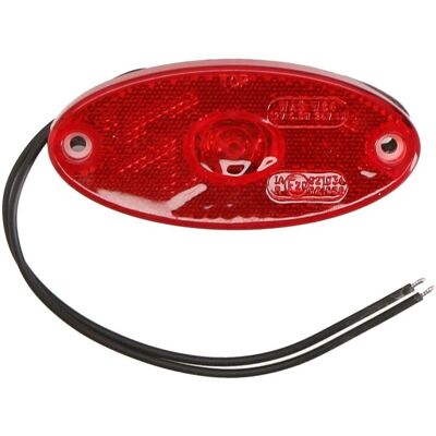 WAŚ 307P W64 - Lampe de signalisation latérale - Rouge/12/24V - Montage gauche/droite WAŚ 307P W64 - Lampe de signalisation latérale - Rouge/12/24V - Montage gauche/droite
