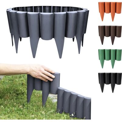 GARDENIX Bordure de jardin - Effet Bois - 2,5 m Anthracite - Publicité GARDENIX Bordure de jardin - Effet Bois - 2,5 m Anthracite - Publicité