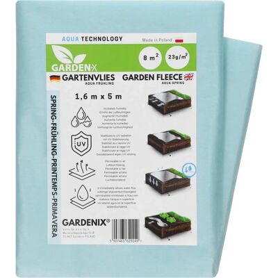 GARDENIX - 8m2 NW - UV-stabiliseerd - Non-woven vorstbescherming - Stof GARDENIX - 8m2 NW - UV-stabiliseerd - Non-woven vorstbescherming - Stof