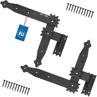 KOTARBAU Black 250x230mm Hinges Brackets - Windows, Doors, Gates KOTARBAU Black 250x230mm Hinges Brackets - Windows, Doors, Gates