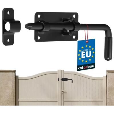 KOTARBAU - Chiavistello 220 mm - Lengte 220 mm - Poedercoat zwart - Hasp KOTARBAU - Chiavistello 220 mm - Lengte 220 mm - Poedercoat zwart - Hasp