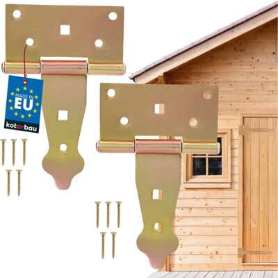 KOTARBAU Steel Gate Hinges - 100mm - 2pcs for Doors & Shutters KOTARBAU Steel Gate Hinges - 100mm - 2pcs for Doors & Shutters