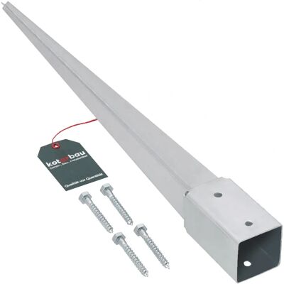 Support de Poteau Carré KOTARBAU - 50x50x600mm - Support de Clôture - Publicité Support de Poteau Carré KOTARBAU - 50x50x600mm - Support de Clôture - Publicité