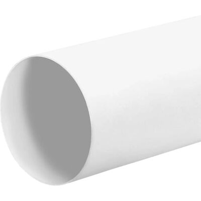 Tube de ventilation rond en PVC 125 mm - Cuisine et salle de bain - Blanc - Publicité Tube de ventilation rond en PVC 125 mm - Cuisine et salle de bain - Blanc - Publicité