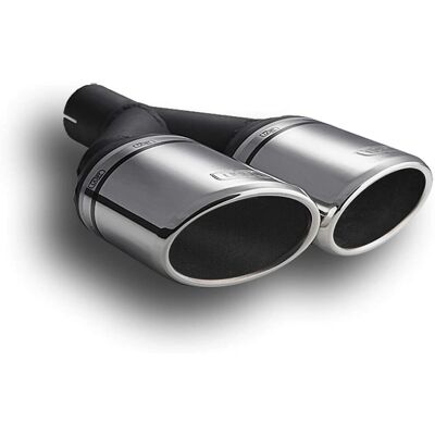 Ulter Sport Exhaust Tip - Double Oval 95x65mm - Type II - 200mm - Inox Ulter Sport Exhaust Tip - Double Oval 95x65mm - Type II - 200mm - Inox