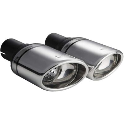Ulter Sport Oval Exhaust Tip - 120x80mm - 120mm Long - 50mm Clamp - Stainless Steel Ulter Sport Oval Exhaust Tip - 120x80mm - 120mm Long - 50mm Clamp - Stainless Steel